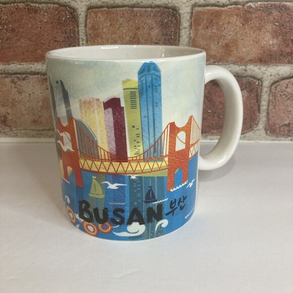 Starbucks 2012 Busan City Skyline Korea Coffee Tea Mug 16 oz - Picture 1 of 8